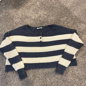 Blue and white striped sweater from American Eagle